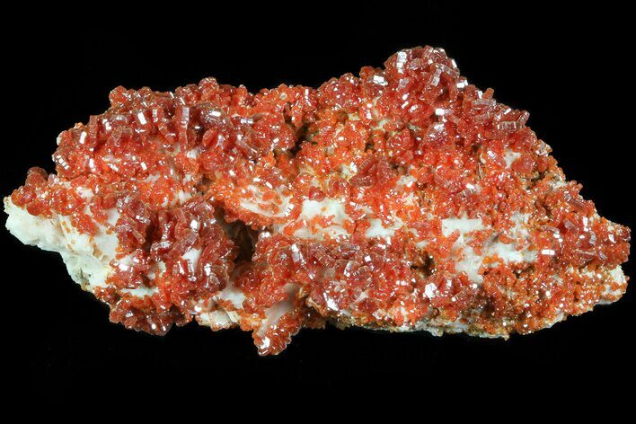 Ruby Red Vanadinite Crystals on Pink Barite - Morocco #82379